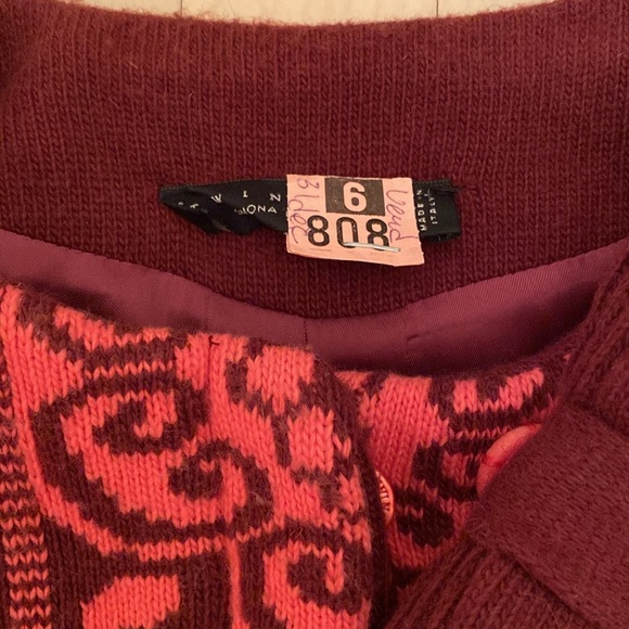 Twinset Simona Barbieri knit sweater wool jacket ! Size S - Picture 10 of 17